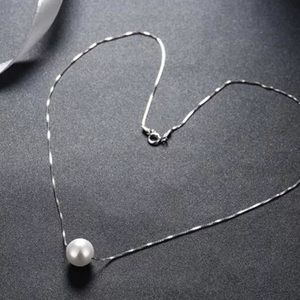 Vintage Pearl sterling silver  Necklace